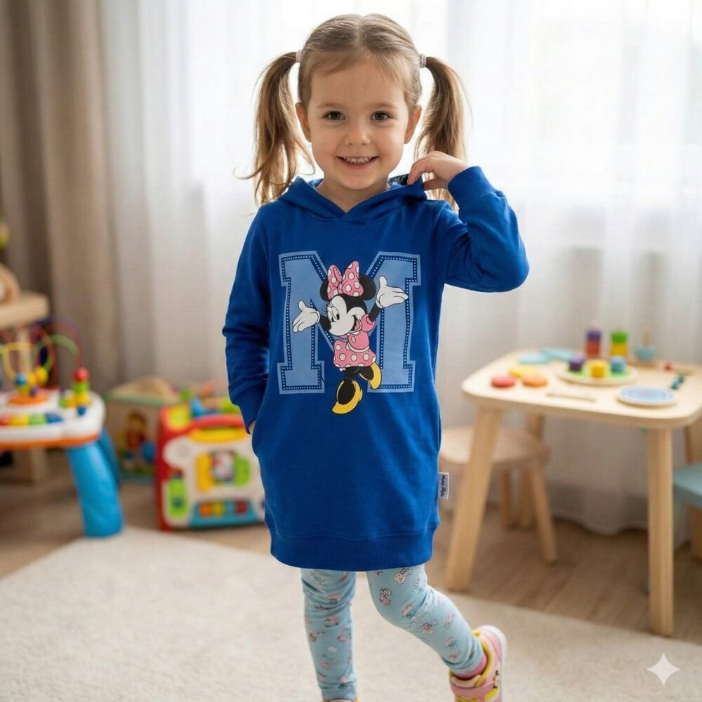 Disney Minnie Mouse "M" Graphic Hoodie Dress
